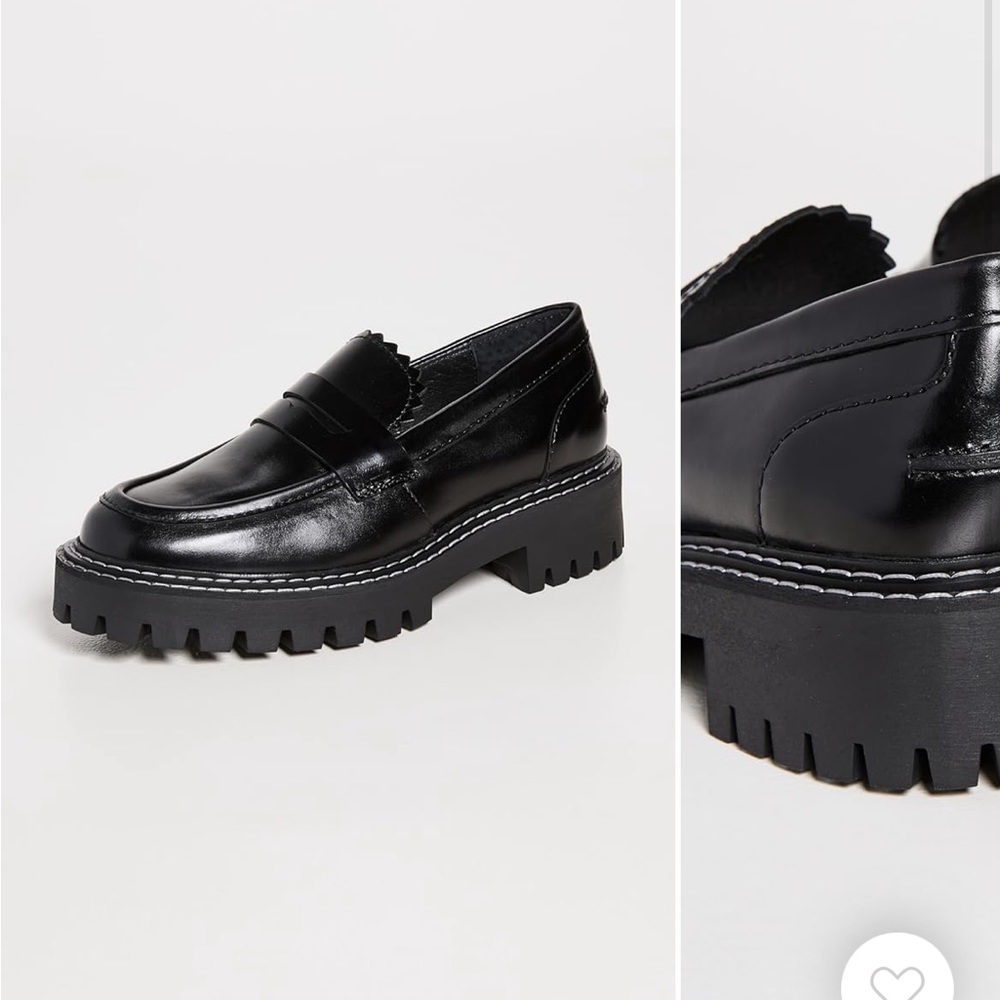 Black loafers size 37